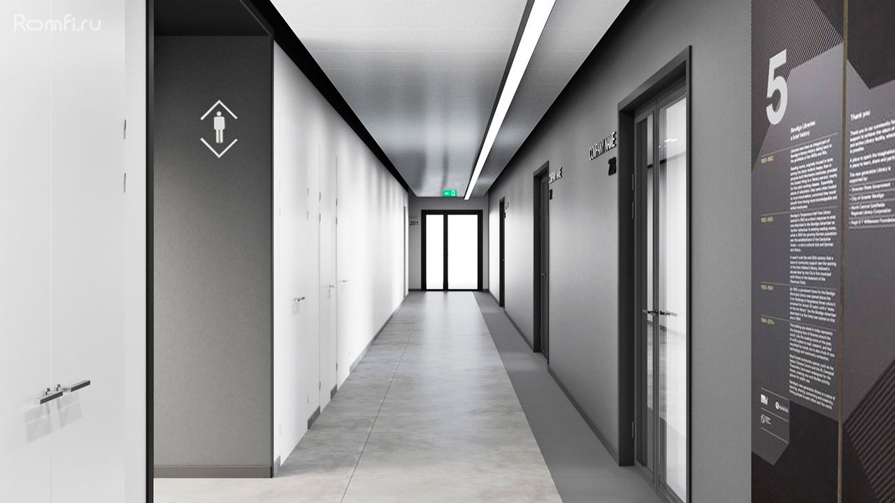 В комплексе можно найти как небольшие офисы от 85 м², так и просторные помещения, которые занимают весь этаж
