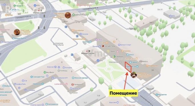 Аренда торгового помещения 59.5 м², Кронштадтский бульвар - фото 2