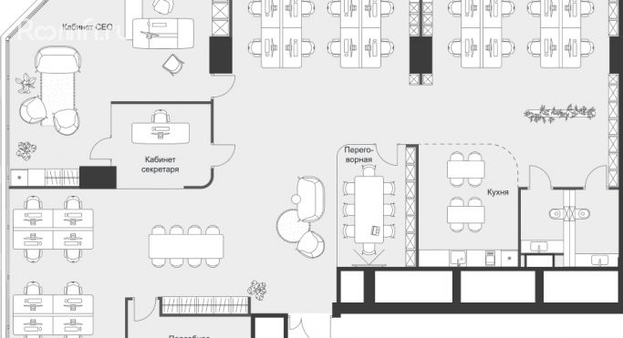 Продажа офиса 253.6 м², 3-я Хорошёвская улица - фото 1