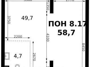 Продажа помещения свободного назначения 58.7 м²
