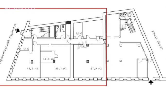 Аренда офиса 286 м², улица Щипок - фото 2