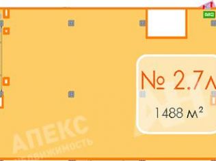 Продажа помещения свободного назначения 1488 м²