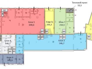 Аренда производственного помещения 613 м²