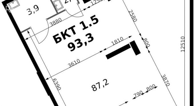 Продажа помещения свободного назначения 93.3 м² - фото 1