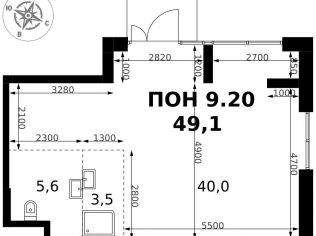 Продажа помещения свободного назначения 49.1 м²