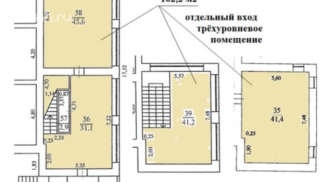 Аренда помещения свободного назначения 162 м², набережная Академика Туполева - фото 1