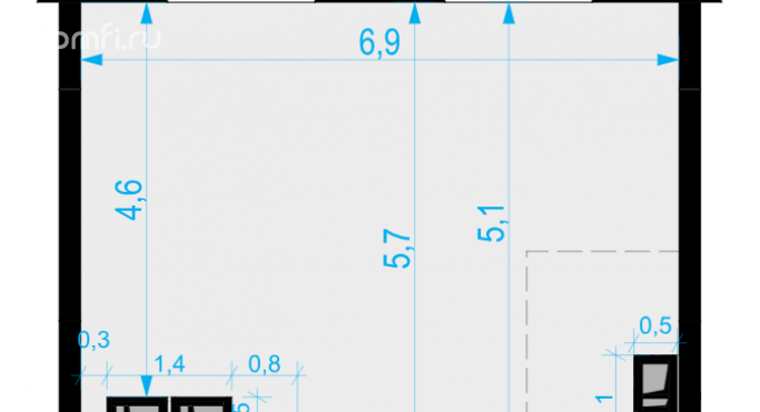 Продажа офиса 36.2 м², Выборгская улица - фото 2
