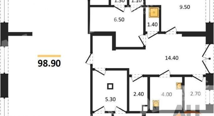 Продажа помещения свободного назначения 99 м², Производственная улица - фото 1