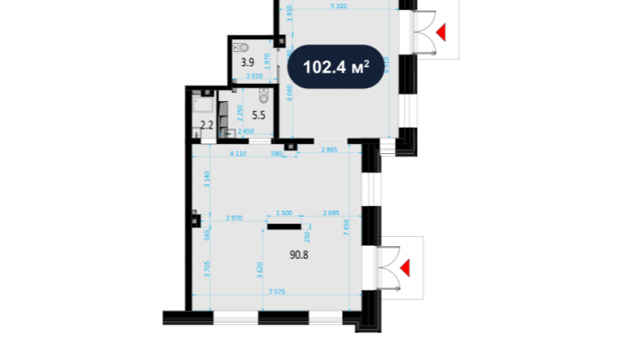 Аренда торгового помещения 102.4 м², улица Ротмистрова - фото 2