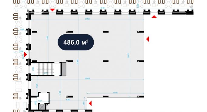 Аренда торгового помещения 486 м², Выборгская улица - фото 2