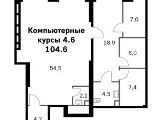 Продажа помещения свободного назначения 104.6 м²