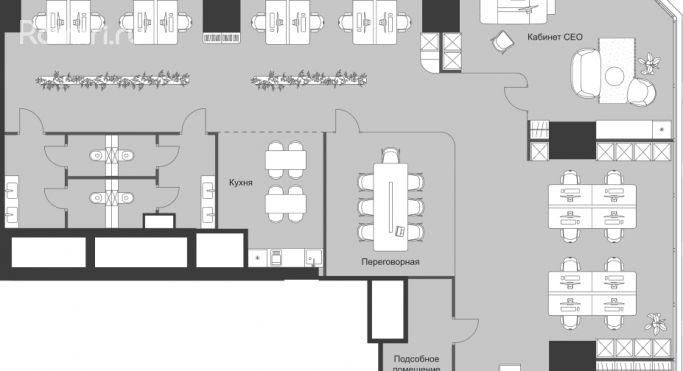Продажа офиса 279.2 м², 3-я Хорошёвская улица - фото 1