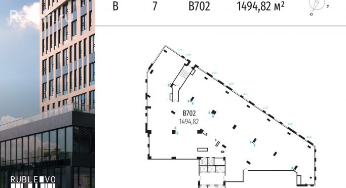 Продажа офиса 1494.8 м², МКАД, 64-й километр - фото 1