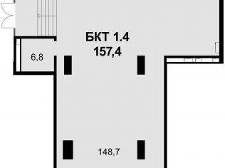 Аренда помещения свободного назначения 157.4 м²