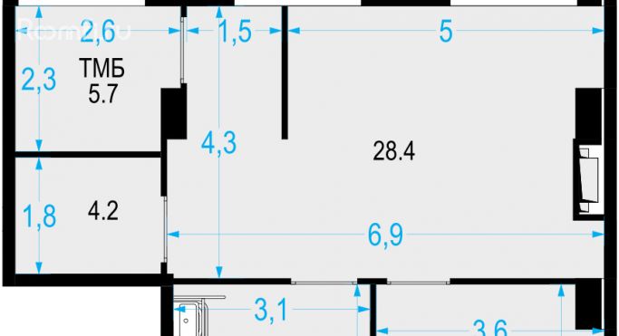 Аренда торгового помещения 54 м², Отрадная улица - фото 4