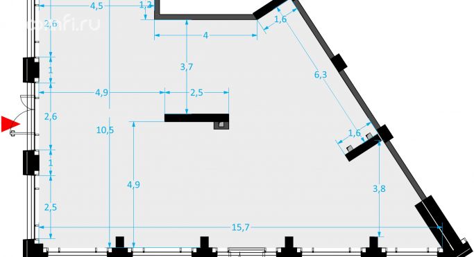 Продажа торгового помещения 117.3 м², улица Народного Ополчения - фото 2