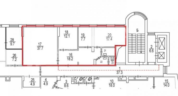 Аренда офиса 111 м², Усачёва улица - фото 2