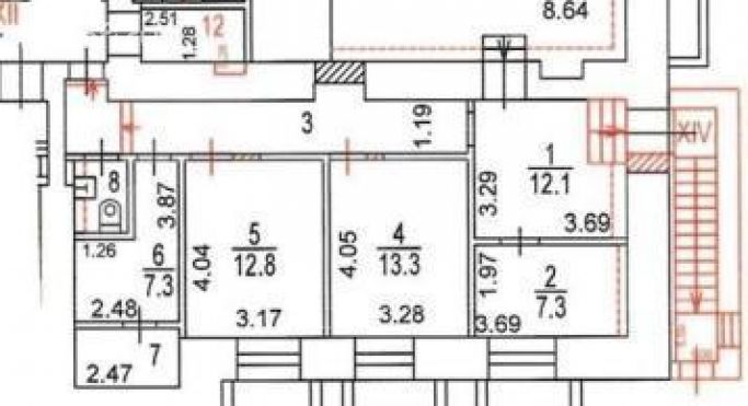 Аренда помещения свободного назначения 125 м², Большой Тишинский переулок - фото 1