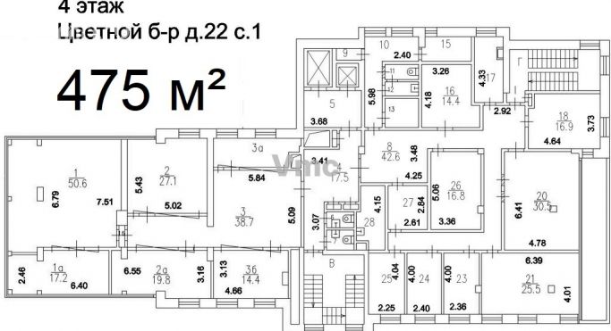 Аренда офиса 474.8 м², Цветной бульвар - фото 2