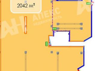 Продажа помещения свободного назначения 2042 м²