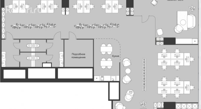 Продажа офиса 271.9 м², 3-я Хорошёвская улица - фото 1