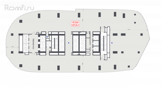Продажа офиса 1699.5 м², 1-й Красногвардейский проезд - фото 1
