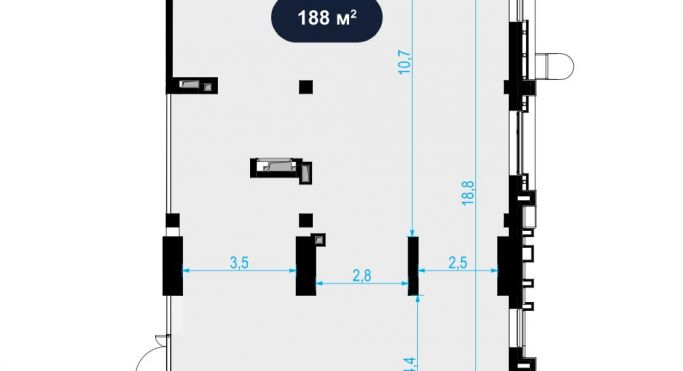 Аренда помещения свободного назначения 188 м², Отрадная улица - фото 2