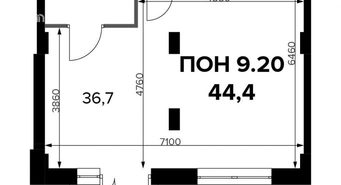 Продажа офиса 44.4 м², Ленинградское шоссе - фото 1