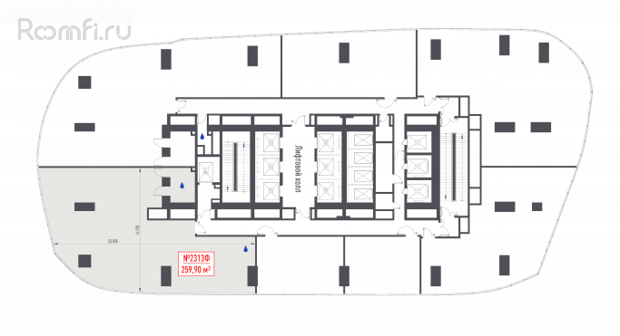 Продажа офиса 259.9 м², 1-й Красногвардейский проезд - фото 2