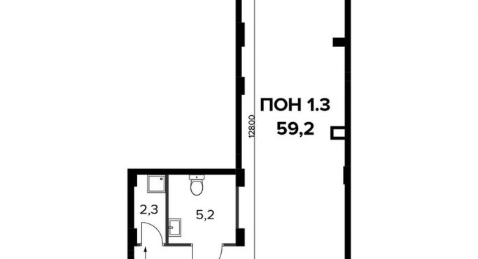 Продажа офиса 59.2 м², Ленинградское шоссе - фото 1