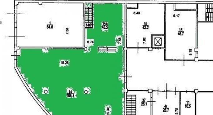 Аренда помещения свободного назначения 306 м², Зелёный проспект - фото 1