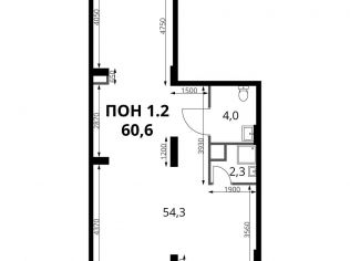 Продажа помещения свободного назначения 60.6 м²