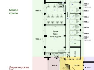 Аренда офиса 1335 м²