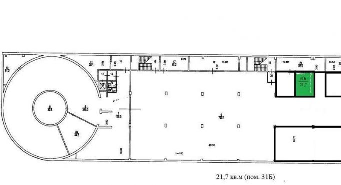 Аренда торгового помещения 22 м², Зелёный проспект - фото 1