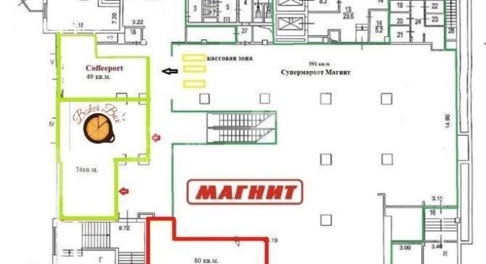 Аренда помещения свободного назначения 80 м², улица Красная Пресня - фото 3