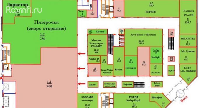 Аренда торгового помещения 900 м², Староватутинский проезд - фото 2