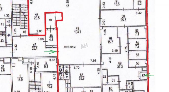 Аренда помещения свободного назначения 308 м², Профсоюзная улица - фото 2