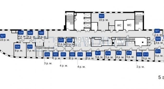 Аренда офиса 1622 м², Большая Садовая улица - фото 2
