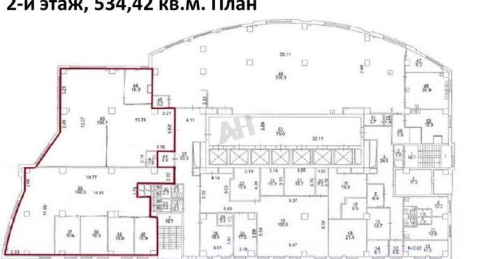 Аренда офиса 535 м², улица Ивана Франко - фото 2
