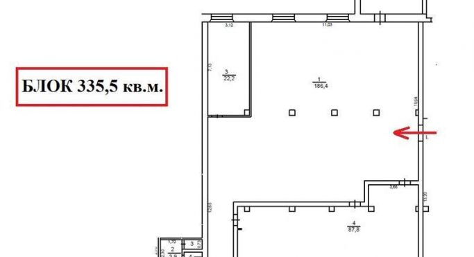Аренда помещения свободного назначения 335.5 м², улица Водников - фото 1