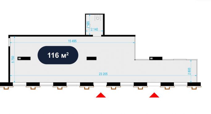 Аренда помещения свободного назначения 116 м², Выборгская улица - фото 3
