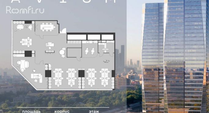 Продажа офиса 239.1 м², 3-я Хорошёвская улица - фото 1