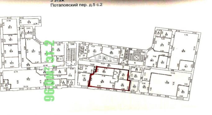 Аренда помещения свободного назначения 96 м², Потаповский переулок - фото 2