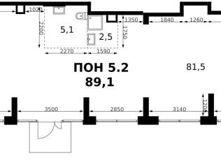Продажа помещения свободного назначения 89.1 м²