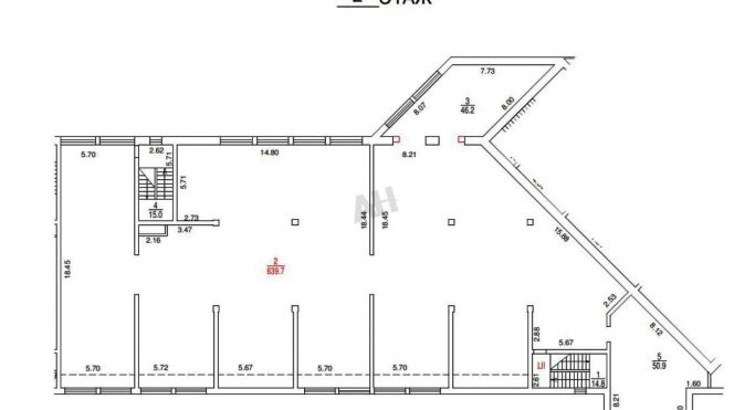 Аренда помещения свободного назначения 767 м², Мосфильмовская улица - фото 2