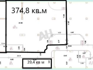 Аренда помещения свободного назначения 375 м²