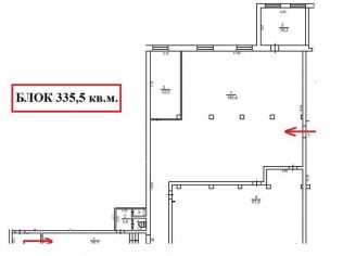 Аренда производственного помещения 335.5 м²