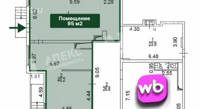 Продажа помещения свободного назначения 95 м², Донецкая улица - фото 3