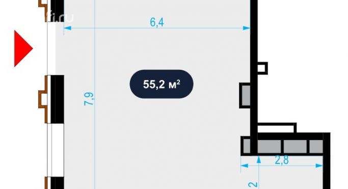 Аренда помещения свободного назначения 55 м², Выборгская улица - фото 2