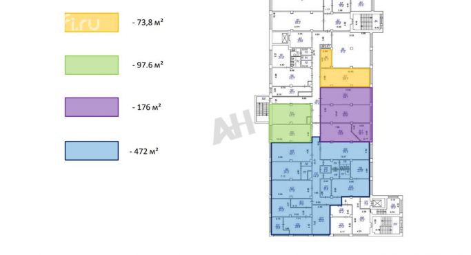 Аренда офиса 820 м², Переведеновский переулок - фото 2